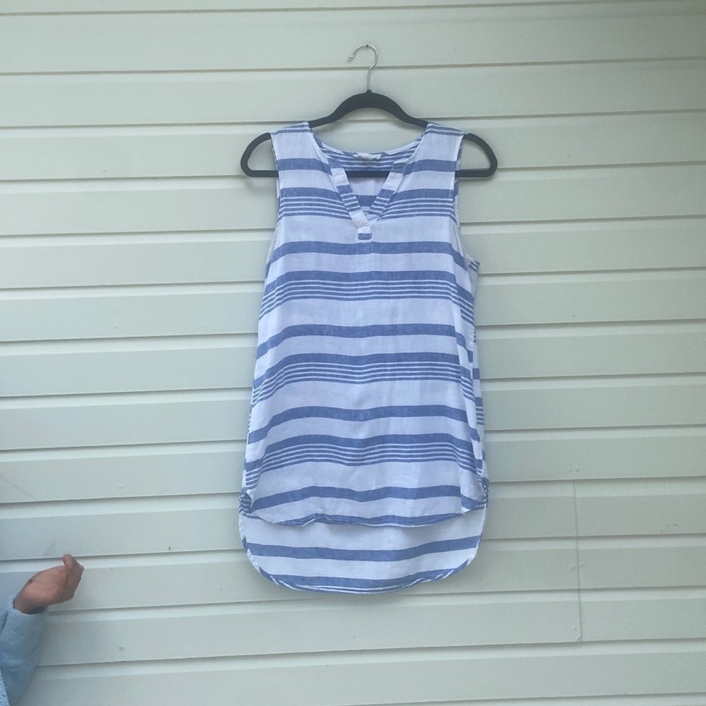 Beach Lunch Lounge Sleeveless Striped Tunic